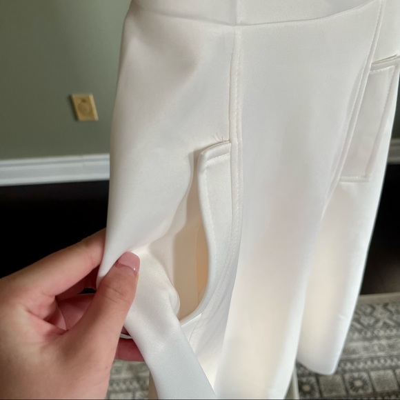 Fit and flare midi white dress - Picture 5 of 6